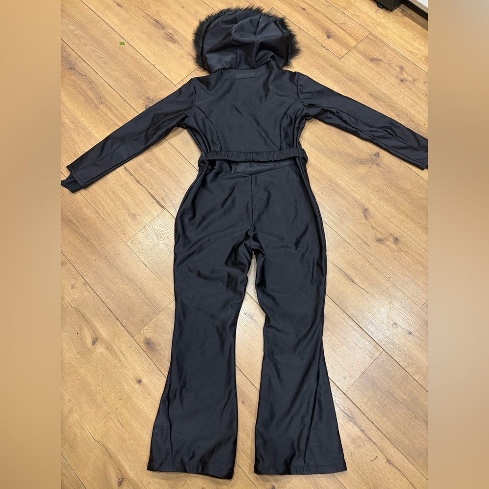 ASOS 4505 Ski & Snow Belted Slim Leg Fur Hood Ski Suit - Picture 8 of 13